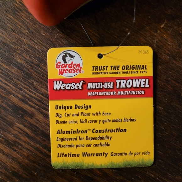 Garden Weasel 91365 Multi-Use Garden Trowel Hand Tool Comfort Grip New with Tag - Picture 3 of 4